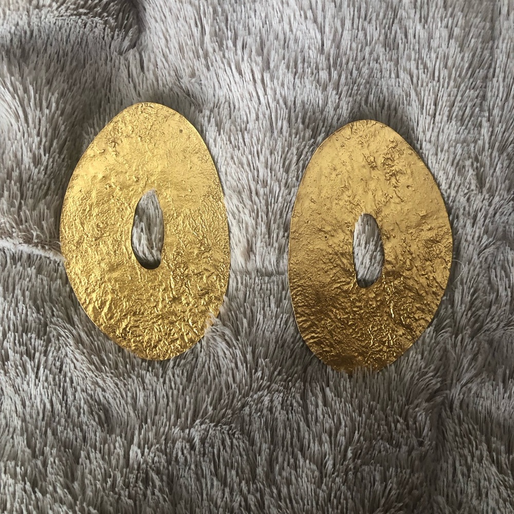 ZARA Flat Metal Earrings